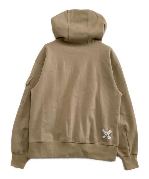 ADER error（アーダーエラー）ADER error (アーダーエラー) maison kitsune (メゾンキツネ) ジップパーカー ベージュ サイズ:A2の古着・服飾アイテム