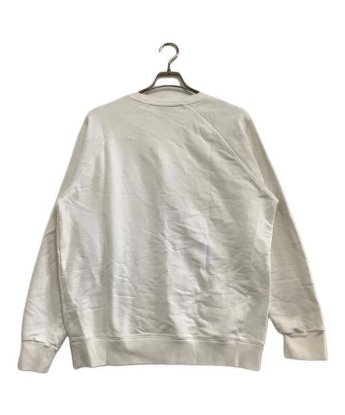 maison kitsune（メゾンキツネ）maison kitsune (メゾンキツネ) クルーネックスウェット　SWEATSHIRT TRICOLOR FOX PATCH ホワイト サイズ:XLの古着・服飾アイテム