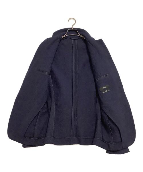 BOSS HUGO BOSS（ボス ヒューゴボス）BOSS HUGO BOSS (ボス ヒューゴボス) テーラードジャケット　SLIM FIT ワッフル ネイビー サイズ:50の古着・服飾アイテム