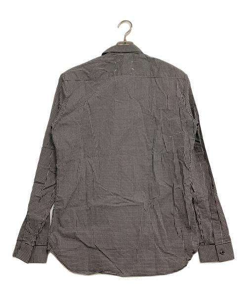 Maison Margiela（メゾンマルジェラ）Maison Margiela (メゾンマルジェラ) 長袖シャツ チェック ブラック×ホワイト サイズ:52の古着・服飾アイテム