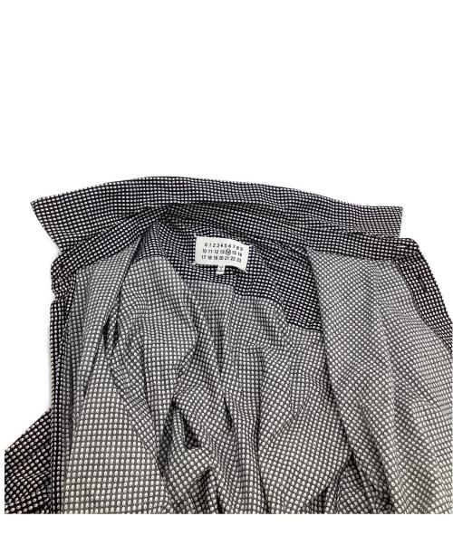 Maison Margiela（メゾンマルジェラ）Maison Margiela (メゾンマルジェラ) 長袖シャツ チェック ブラック×ホワイト サイズ:52の古着・服飾アイテム