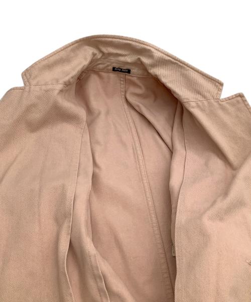 MIU MIU（ミュウミュウ）MIU MIU (ミュウミュウ) テーラードジャケット ライトピンク サイズ:48の古着・服飾アイテム