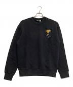 maison kitsuneメゾンキツネ）の古着「トロフィーロゴスウェット」｜ブラック