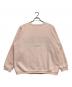 THIRD MAGAZINE（サードマガジン）の古着「ビッグロゴ刺繍スウェット」｜ピンク