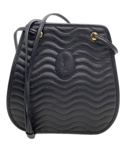 Yves Saint Laurent（イヴサンローラン）Yves Saint Laurent (イヴサンローラン) レザーショルダーバッグ　ヴィンテージ ブラックの古着・服飾アイテム