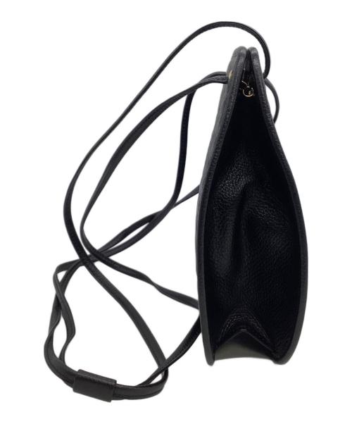 Yves Saint Laurent（イヴサンローラン）Yves Saint Laurent (イヴサンローラン) レザーショルダーバッグ　ヴィンテージ ブラックの古着・服飾アイテム