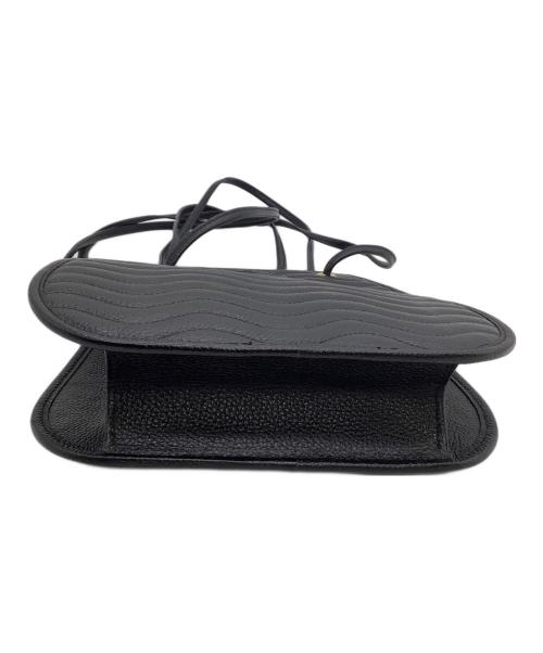 Yves Saint Laurent（イヴサンローラン）Yves Saint Laurent (イヴサンローラン) レザーショルダーバッグ　ヴィンテージ ブラックの古着・服飾アイテム