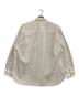STEVEN ALAN (スティーブンアラン) 長袖シャツ ガーメントダイ ポプリン レギュラーカラー シャツ ホワイト サイズ:M：9000円
