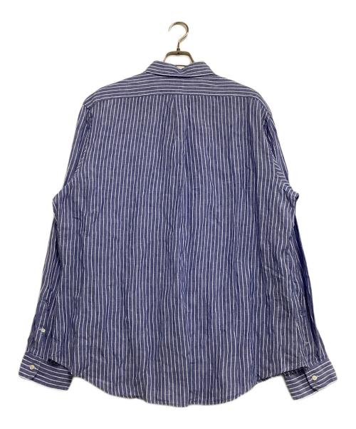 RALPH LAUREN（ラルフローレン）RALPH LAUREN (ラルフローレン) 長袖シャツ　ストライプ ブルー×ホワイト サイズ:XXLの古着・服飾アイテム