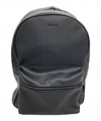 ARMANI JEANSアルマーニジーンズ）の古着「レザーリュック」｜ブラック