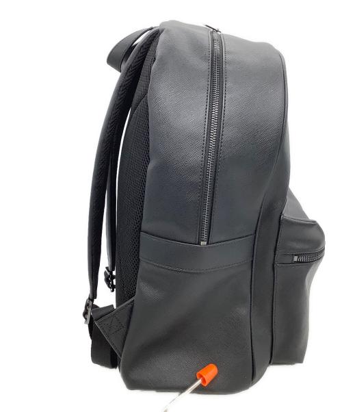 ARMANI JEANS（アルマーニジーンズ）ARMANI JEANS (アルマーニジーンズ) レザーリュック ブラックの古着・服飾アイテム