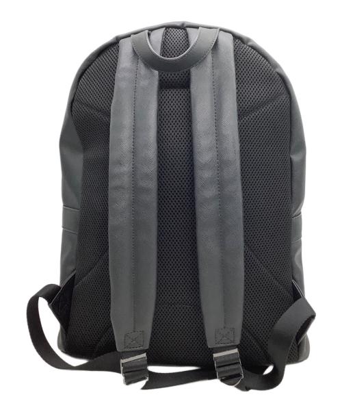 ARMANI JEANS（アルマーニジーンズ）ARMANI JEANS (アルマーニジーンズ) レザーリュック ブラックの古着・服飾アイテム