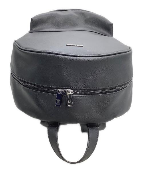 ARMANI JEANS（アルマーニジーンズ）ARMANI JEANS (アルマーニジーンズ) レザーリュック ブラックの古着・服飾アイテム