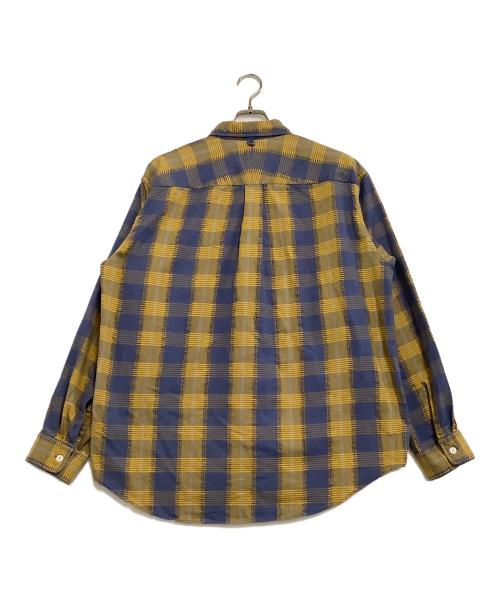 THE NORTHFACE PURPLELABEL（ザ・ノースフェイス パープルレーベル）THE NORTHFACE PURPLELABEL (ザ・ノースフェイス パープルレーベル) 長袖シャツ　Plaid Dobby Field Shirt　	25SS ネイビー×イエロー サイズ:Lの古着・服飾アイテム