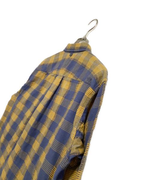THE NORTHFACE PURPLELABEL（ザ・ノースフェイス パープルレーベル）THE NORTHFACE PURPLELABEL (ザ・ノースフェイス パープルレーベル) 長袖シャツ　Plaid Dobby Field Shirt　	25SS ネイビー×イエロー サイズ:Lの古着・服飾アイテム