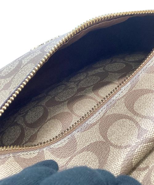 COACH（コーチ）COACH (コーチ) リュック シグネチャー ベージュ×ブラウンの古着・服飾アイテム