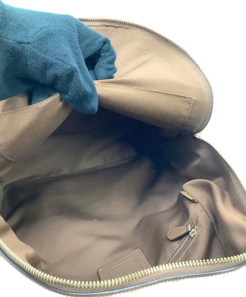 COACH（コーチ）COACH (コーチ) リュック シグネチャー ベージュ×ブラウンの古着・服飾アイテム