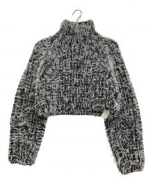 TELOPLAN（テーロプラン）の古着「厚手ニット」｜グレー×ホワイト