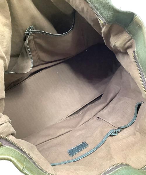 dan genten（ダン ゲンテン）dan genten (ダン ゲンテン) トートバッグ オリーブの古着・服飾アイテム