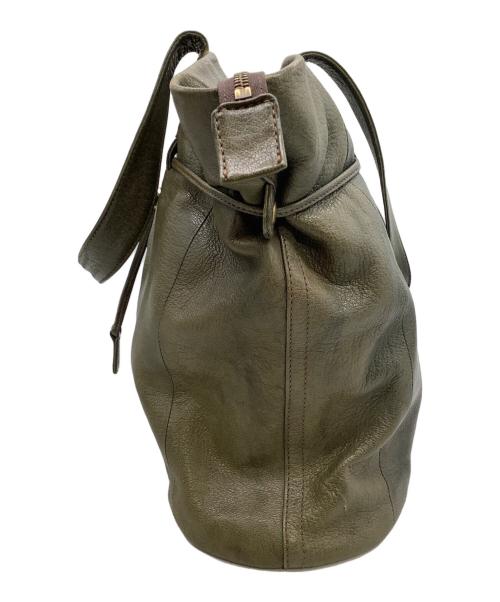 dan genten（ダン ゲンテン）dan genten (ダン ゲンテン) トートバッグ オリーブの古着・服飾アイテム