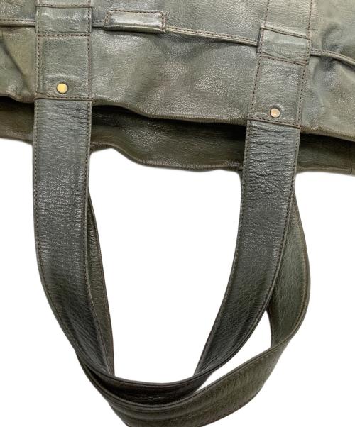 dan genten（ダン ゲンテン）dan genten (ダン ゲンテン) トートバッグ オリーブの古着・服飾アイテム