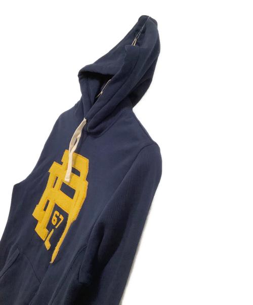 POLO RALPH LAUREN（ポロ・ラルフローレン）POLO RALPH LAUREN (ポロ・ラルフローレン) プルオーバーパーカー ネイビー×イエロー サイズ:XSの古着・服飾アイテム