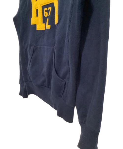 POLO RALPH LAUREN（ポロ・ラルフローレン）POLO RALPH LAUREN (ポロ・ラルフローレン) プルオーバーパーカー ネイビー×イエロー サイズ:XSの古着・服飾アイテム