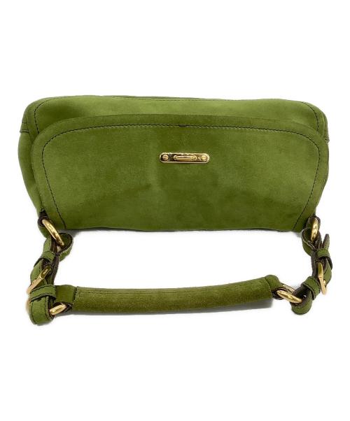 PRADA（プラダ）PRADA (プラダ) スウェードワンショルダーバッグ グリーンの古着・服飾アイテム