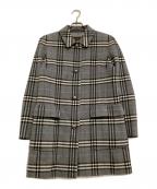 Burberry'sバーバリー）の古着「ウールコート　チェック」｜グレー