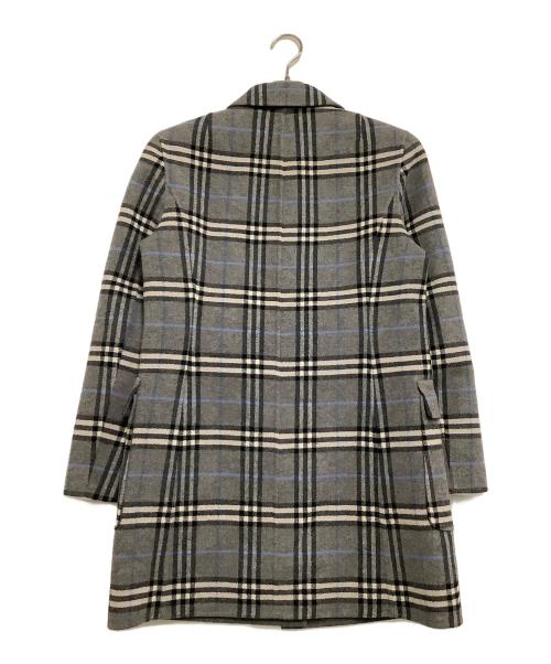 Burberry's（バーバリー）Burberry's (バーバリーズ) ウールコート　チェック グレー サイズ:9ARの古着・服飾アイテム
