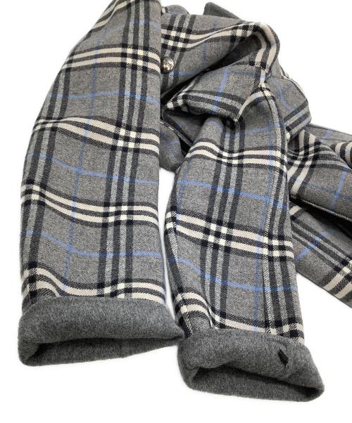 Burberry's（バーバリー）Burberry's (バーバリーズ) ウールコート　チェック グレー サイズ:9ARの古着・服飾アイテム