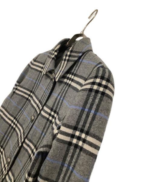Burberry's（バーバリー）Burberry's (バーバリーズ) ウールコート　チェック グレー サイズ:9ARの古着・服飾アイテム