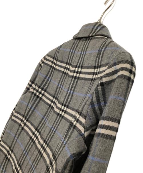 Burberry's（バーバリー）Burberry's (バーバリーズ) ウールコート　チェック グレー サイズ:9ARの古着・服飾アイテム