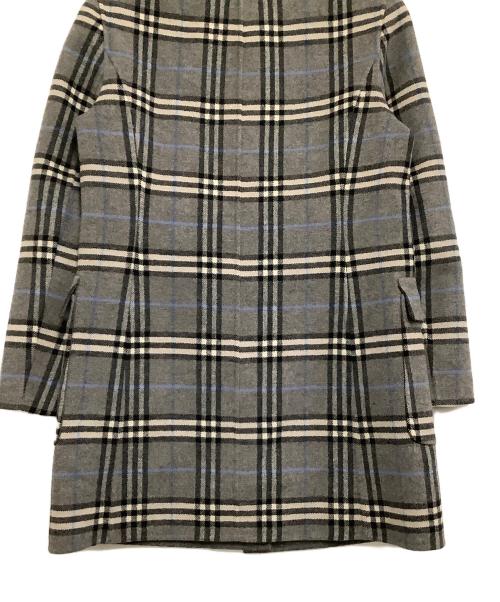 Burberry's（バーバリー）Burberry's (バーバリーズ) ウールコート　チェック グレー サイズ:9ARの古着・服飾アイテム