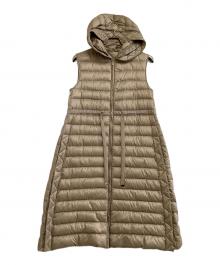 MaxMara（マックスマーラ）の古着「ノースリーブダウンコート」｜ベージュ