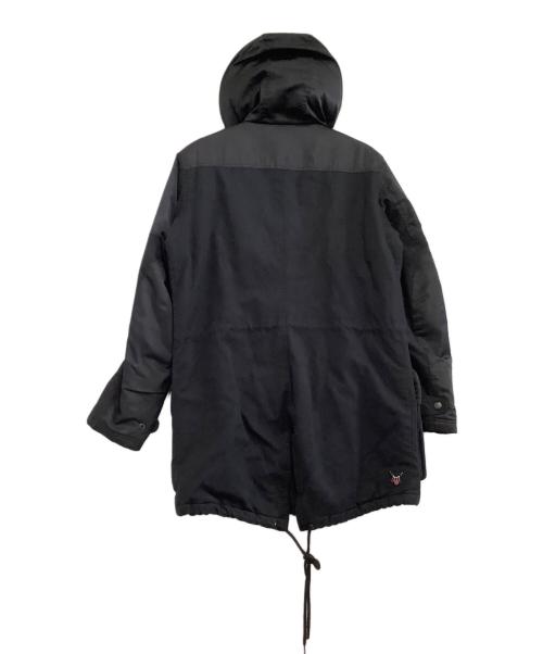 DIESEL（ディーゼル）DIESEL (ディーゼル) フェイクファーミリタリーコート ブラック サイズ:Sの古着・服飾アイテム