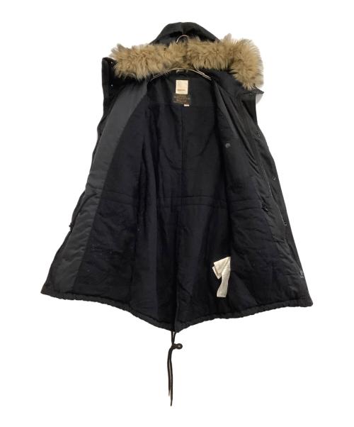 DIESEL（ディーゼル）DIESEL (ディーゼル) フェイクファーミリタリーコート ブラック サイズ:Sの古着・服飾アイテム