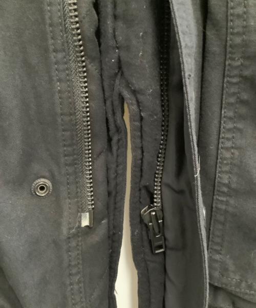 DIESEL（ディーゼル）DIESEL (ディーゼル) フェイクファーミリタリーコート ブラック サイズ:Sの古着・服飾アイテム