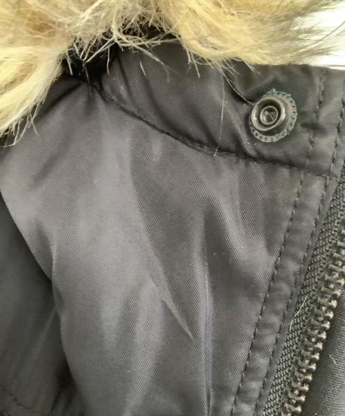 DIESEL（ディーゼル）DIESEL (ディーゼル) フェイクファーミリタリーコート ブラック サイズ:Sの古着・服飾アイテム