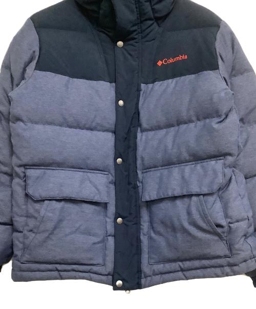Columbia（コロンビア）Columbia (コロンビア) Dr.Denim Honzawa (ドクターデニムホンザワ) ビッグリブストレートダウンジャケット ブルー サイズ:Mの古着・服飾アイテム