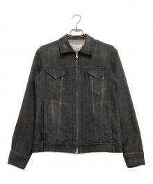 KATHARINE HAMNETT（キャサリンハムネット）の古着「デニムジップジャケット」｜ブラック