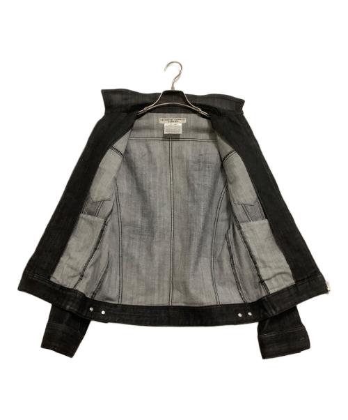 KATHARINE HAMNETT（キャサリンハムネット）KATHARINE HAMNETT (キャサリンハムネット) デニムジップジャケット ブラック サイズ:Mの古着・服飾アイテム