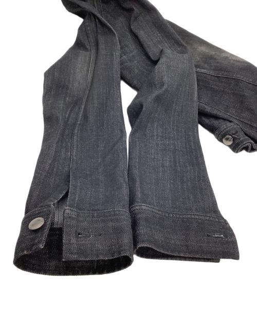 KATHARINE HAMNETT（キャサリンハムネット）KATHARINE HAMNETT (キャサリンハムネット) デニムジップジャケット ブラック サイズ:Mの古着・服飾アイテム