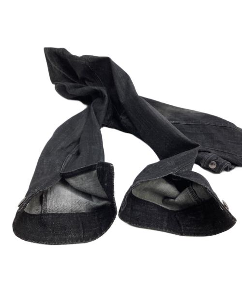 KATHARINE HAMNETT（キャサリンハムネット）KATHARINE HAMNETT (キャサリンハムネット) デニムジップジャケット ブラック サイズ:Mの古着・服飾アイテム