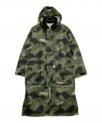 AIGLEエーグル）の古着「マパダ カモフーデットジャケット カモフラージュ」｜グリーン×ブラック