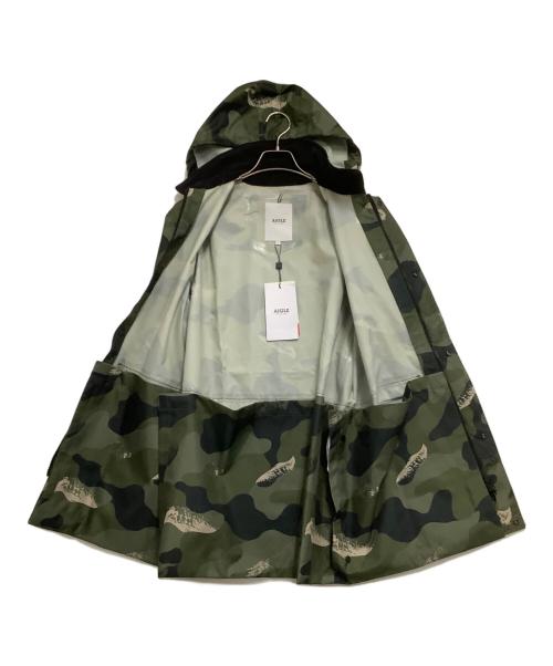 AIGLE（エーグル）AIGLE (エーグル) マパダ カモフーデットジャケット カモフラージュ グリーン×ブラック サイズ:S 未使用品の古着・服飾アイテム