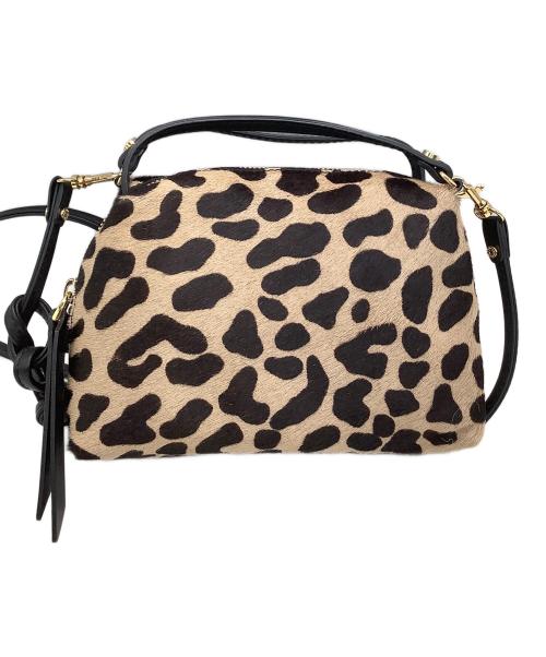 GIANNI CHIARINI（ジャンニ キアリーニ）GIANNI CHIARINI (ジャンニ キアリーニ) ショルダーバッグ  アニマル柄 ブラウン×ブラックの古着・服飾アイテム