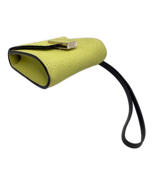 Valextra（ヴァレクストラ）Valextra (ヴァレクストラ) バック型ミニチャーム イエローの古着・服飾アイテム