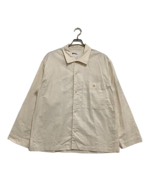 MHL（エムエイチエル）MHL (エムエイチエル) 長袖シャツ ホワイト サイズ:Lの古着・服飾アイテム