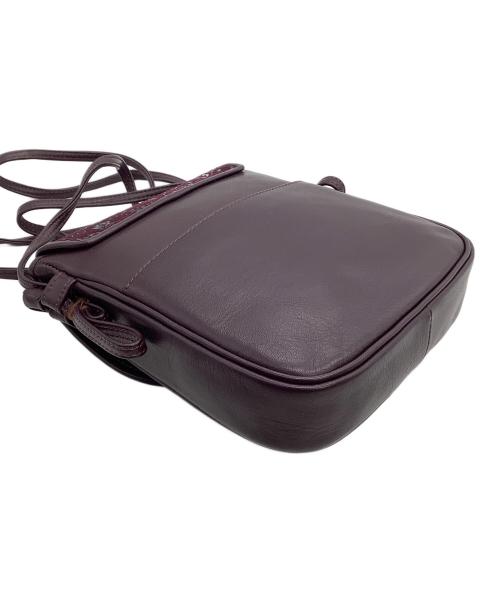 印傳屋（インデンヤ）印傳屋 (インデンヤ) ショルダーバッグ パープルの古着・服飾アイテム